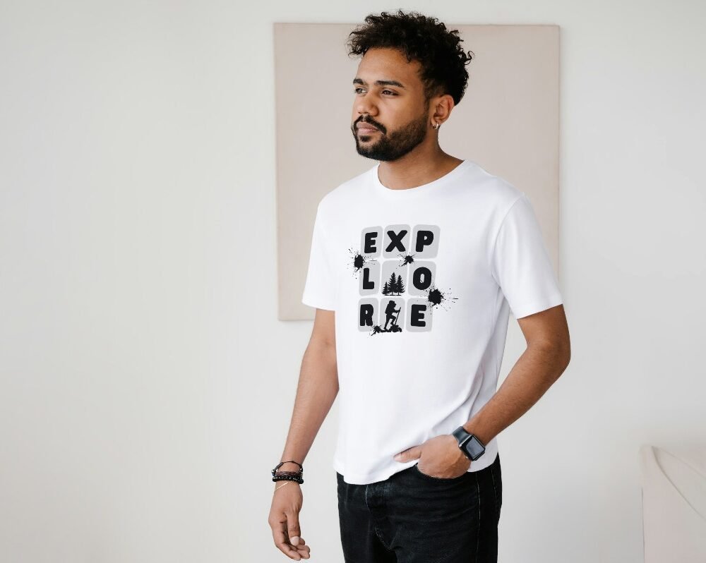 explore design t shirt