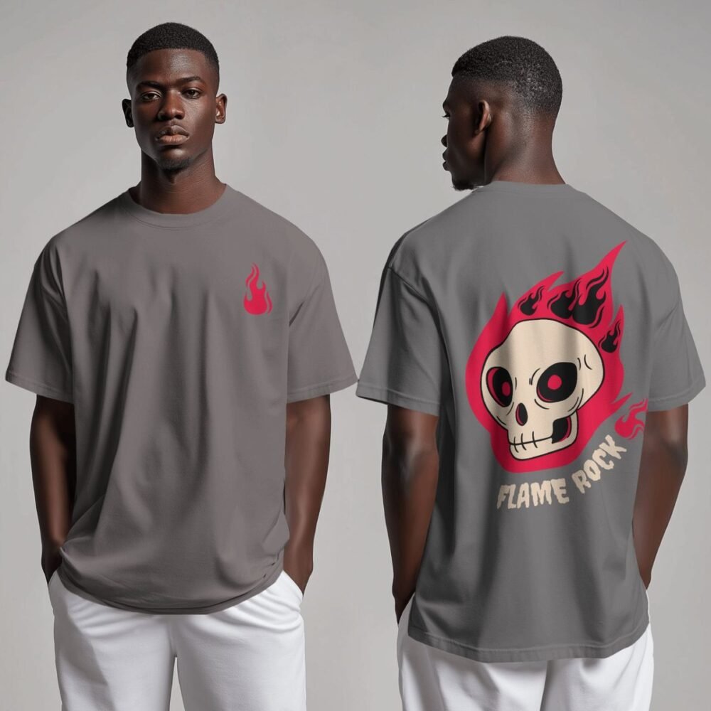 graphic print oversized t shirt