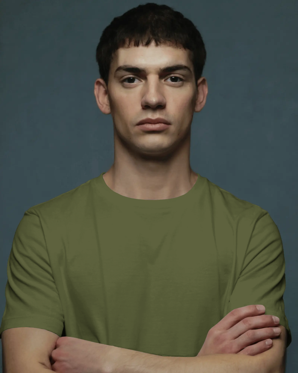 OLIVE GREEN T SHIRT