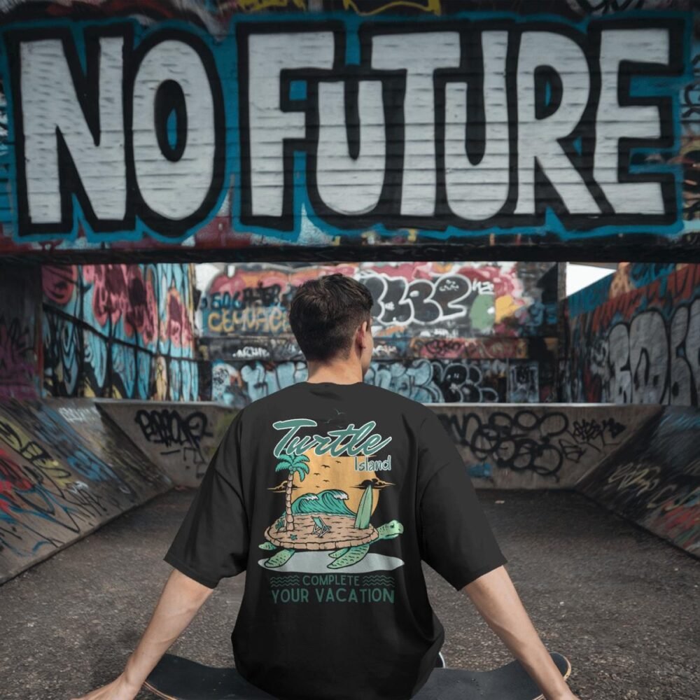 GRAPHIC PRINT OVERSIZED T SHIRT