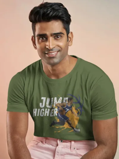 Jump Higher – Athletic Graphic Tee