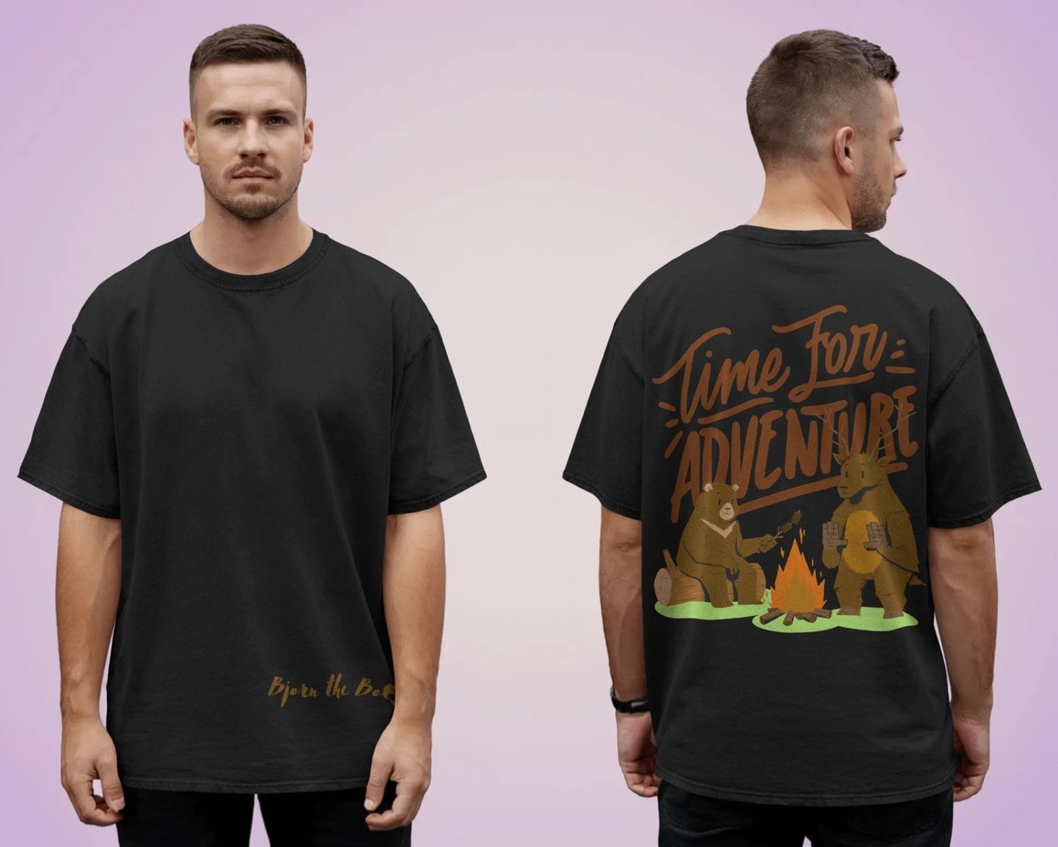 Time for Adventure – Oversized Back Print Tee Time for Adventure – Oversized Back Print Tee