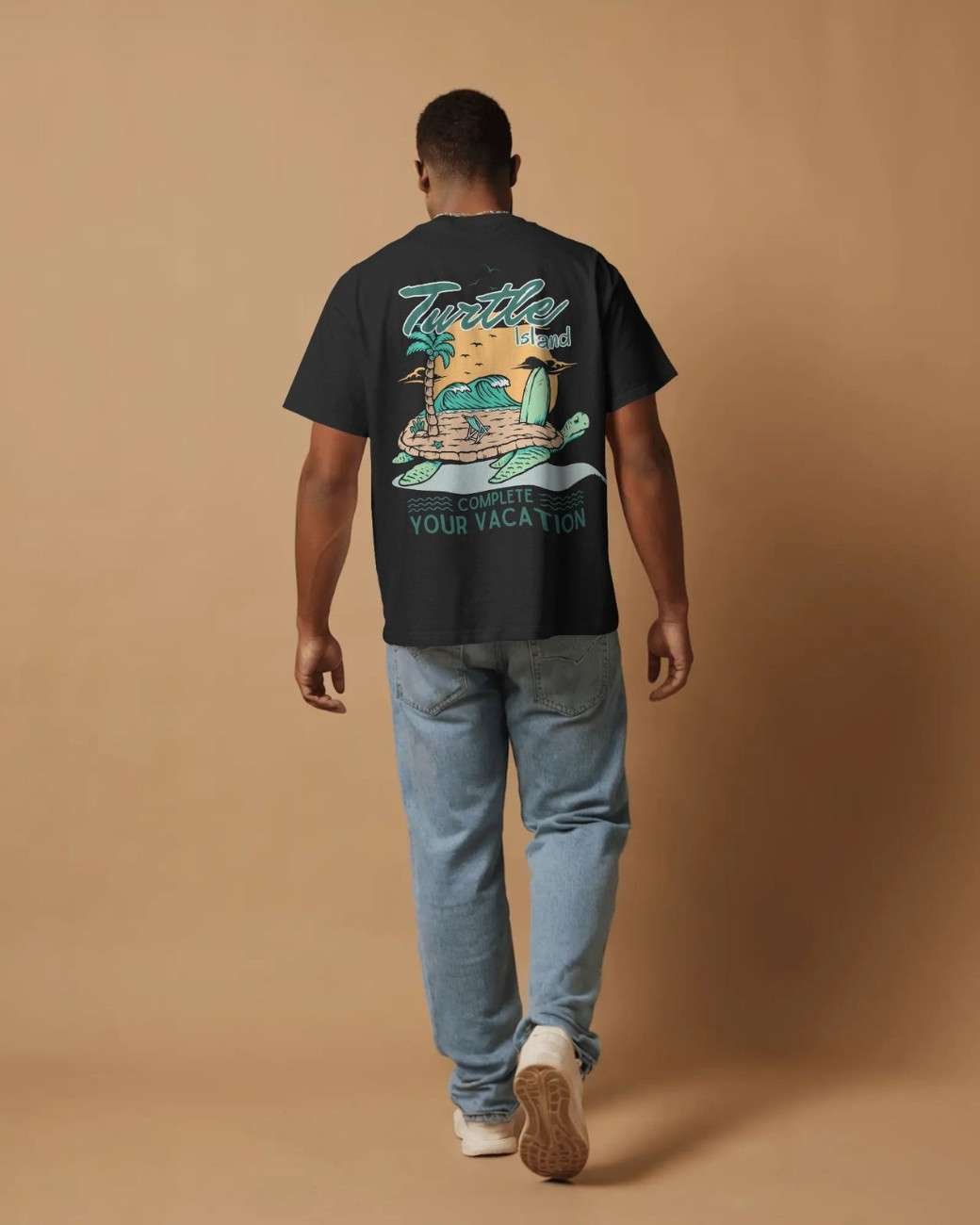 Turtle Island Escape – Oversized Vacation Tee Turtle Island Escape – Oversized Vacation Tee