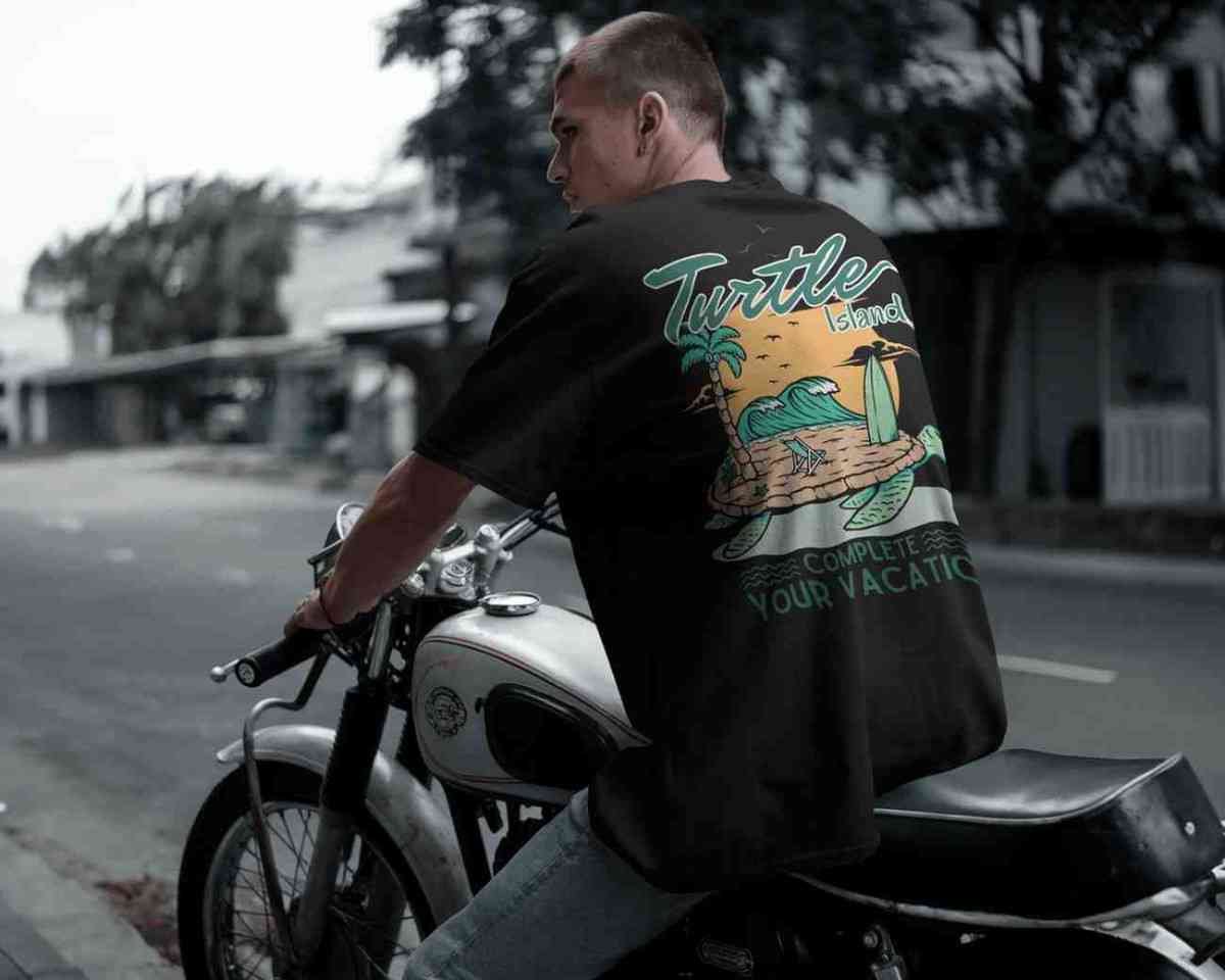 Turtle Island Escape – Oversized Vacation Tee Turtle Island Escape – Oversized Vacation Tee