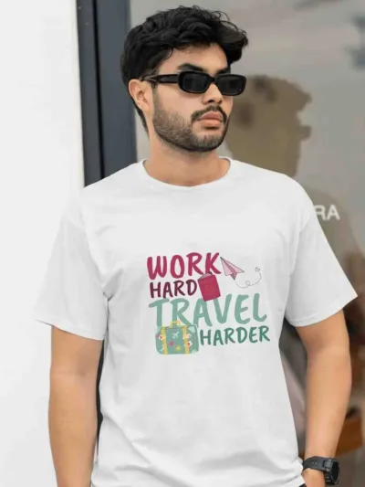 Work Hard, Travel Harder – Statement Tee