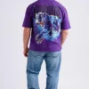 Panther Puff Print Oversized T-Shirt