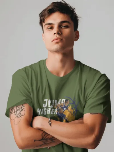 Jump Higher – Athletic Graphic Tee