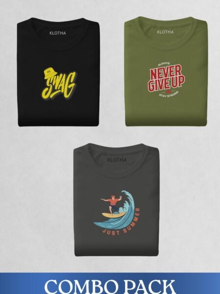 Premium Cotton Combo Graphic Print pack of 3