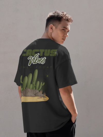 Cactus Vibes Oversized Street Tee – Desert Edition