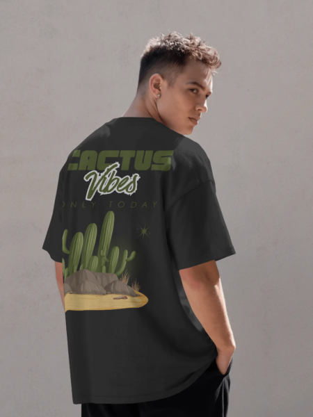 Cactus Vibes Oversized Street Tee – Desert Edition