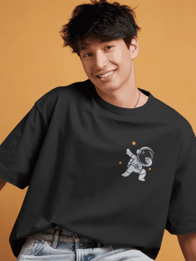 Space Fuel Oversized Graphic Tee – Cosmic Brew Edition