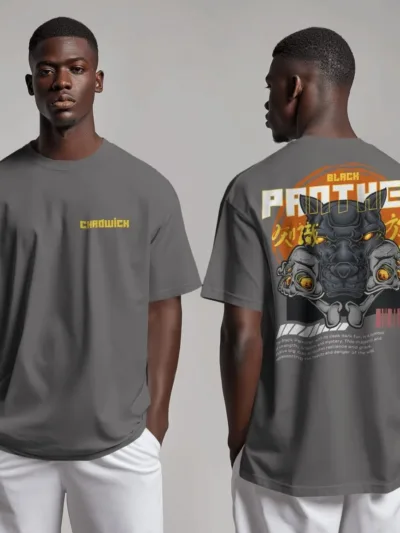 Black Panther Power – Oversized Graphic Tee