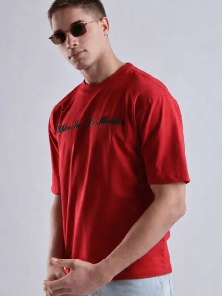 Eagle Puff Print Oversized T-Shirt