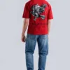 Eagle Puff Print Oversized T-Shirt
