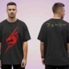 Crimson Dragon Oversized Tee
