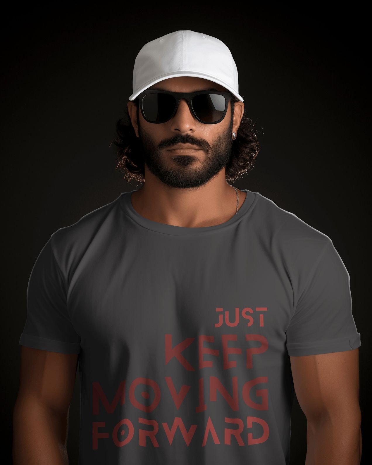 indian-male-model-wearing-a-cap-and-goggles-posing-on-black-screen-00194 (3) Graphic Printed T-Shirt