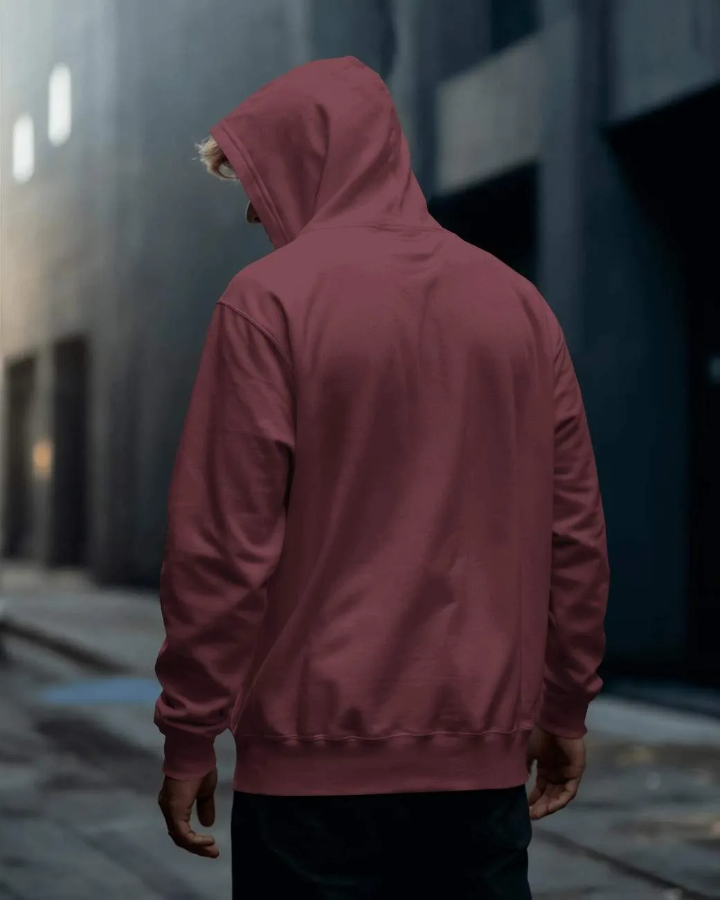 Maroon Solid Unisex Pullover Hoodie Maroon Solid Unisex Pullover Hoodie