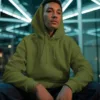 Olive Green Unisex Pullover Hoodie