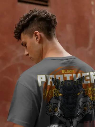 Black Panther Power – Oversized Graphic Tee