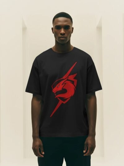 Crimson Dragon Oversized Tee