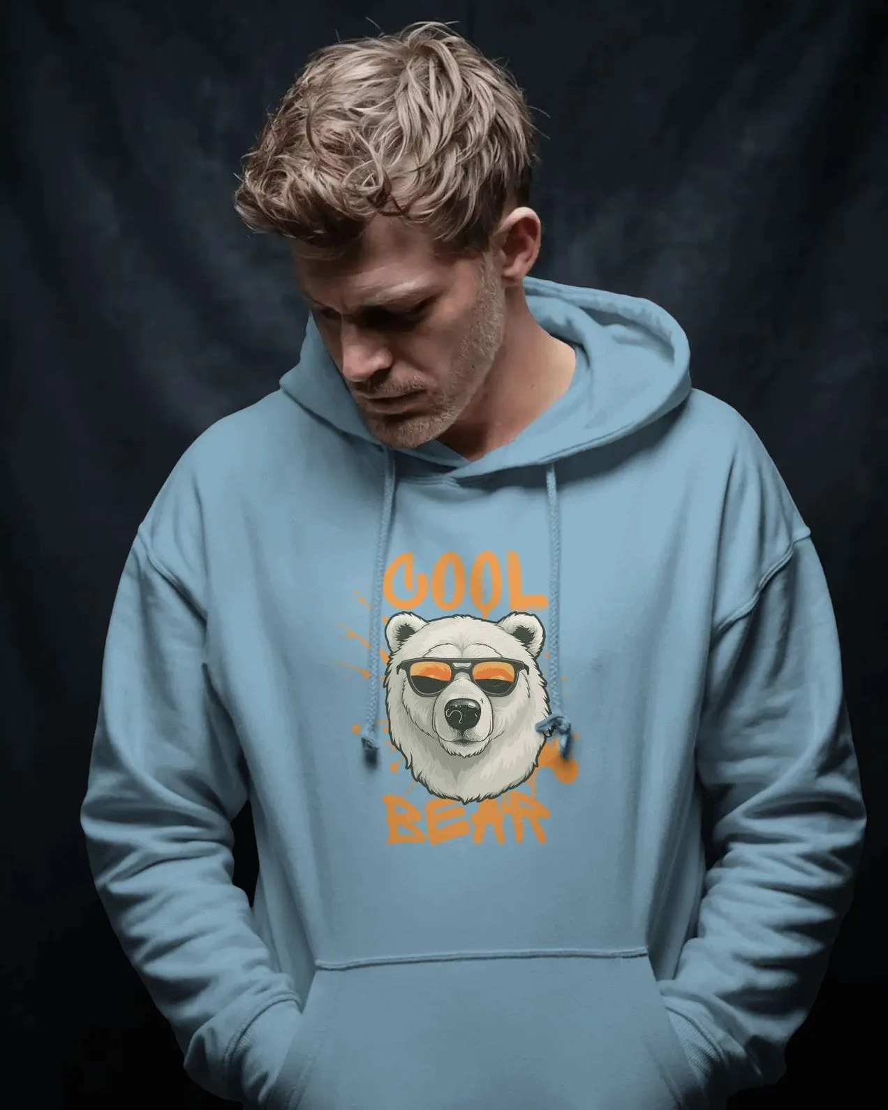 Cool Bear Street Cotton Hoodie Cool Bear Street Cotton Hoodie