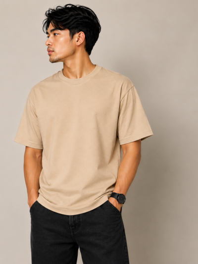 Classic Beige Oversized T-Shirt