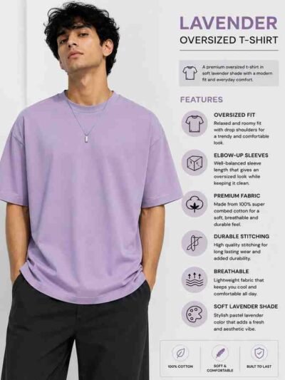 Muted Lavender Oversized T-Shirt