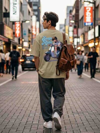 Snap Ride Oversized Tee – City Boy Edition