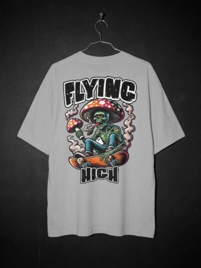 Flying High Oversized Tee – Psychedelic Skater Edition