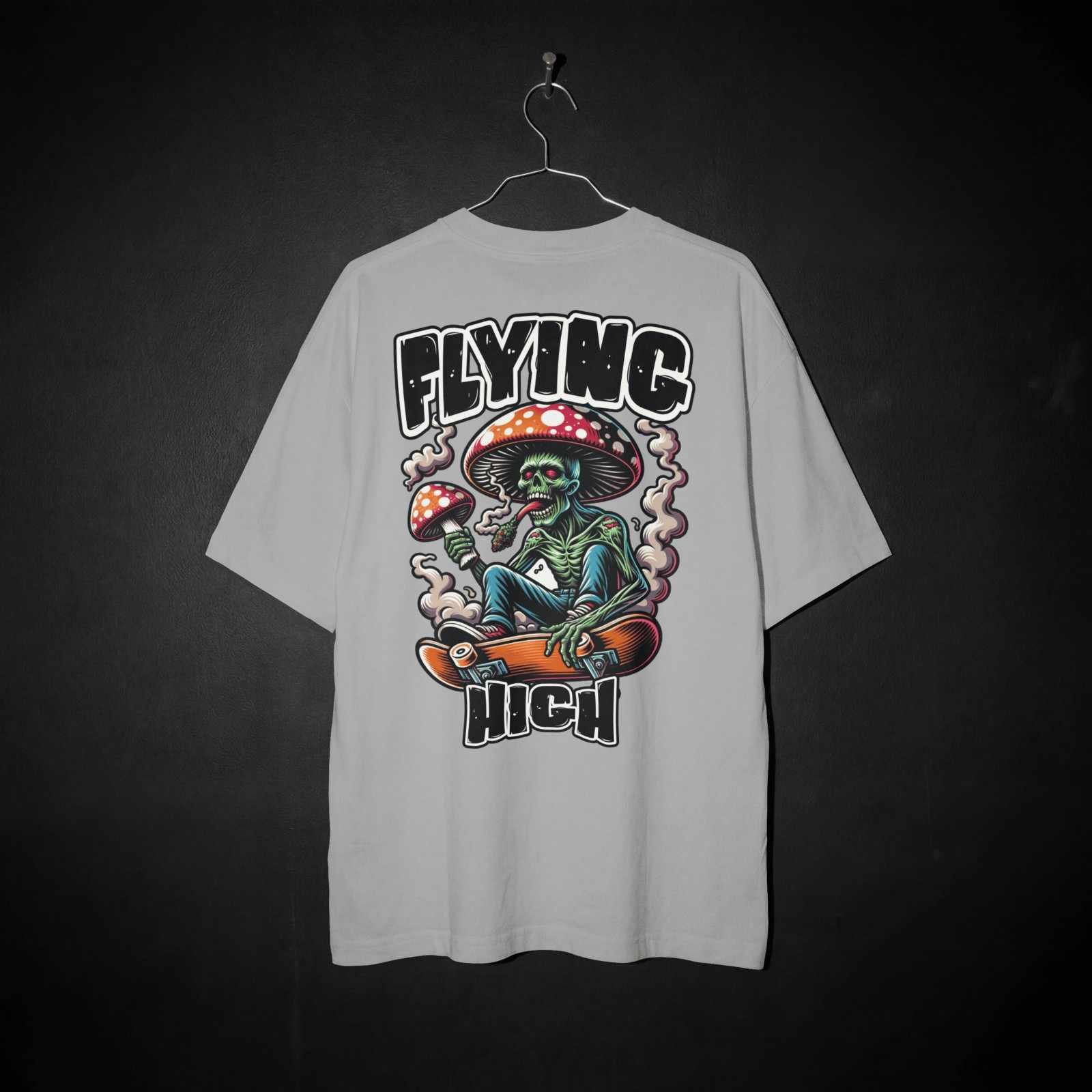FlyingHigh-Mocku Flying High Oversized Tee – Psychedelic Skater Edition