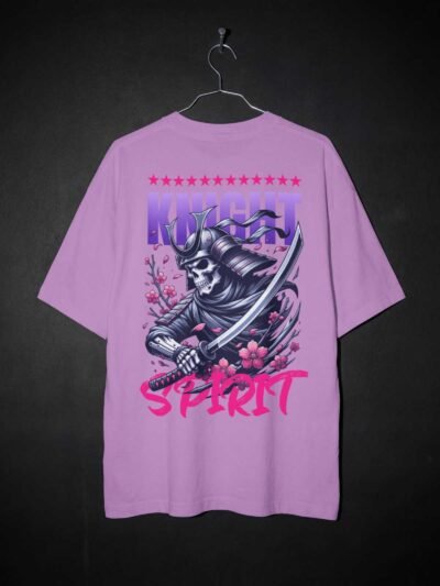Knight Spirit Oversized Tee – Sakura Reaper Edition