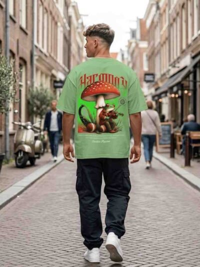 Harmony Oversized Tee – Forest Melody Edition