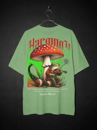Harmony Oversized Tee – Forest Melody Edition