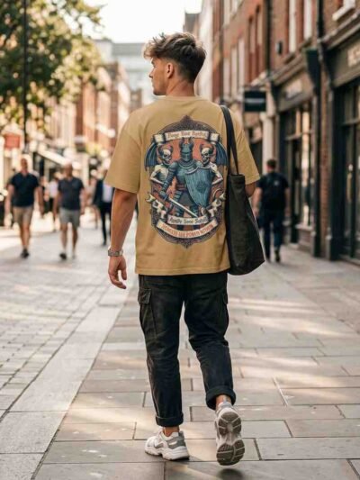 Ignite Your Spirit Oversized Tee – Warrior Crest Edition