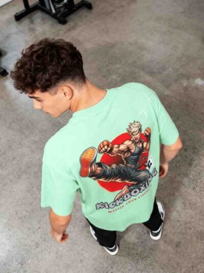 Kickboxing Fury Oversized T-Shirt – Master Your Strength Edition