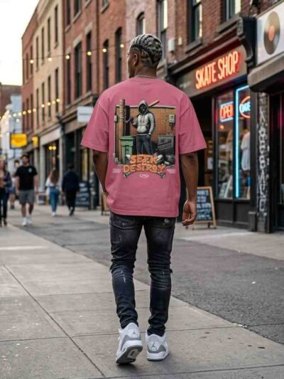 Seek & Destroy Oversized Tee – Rebel Street Edition