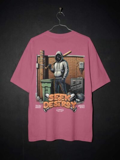 Seek & Destroy Oversized Tee – Rebel Street Edition