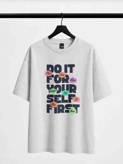 Do It For Yourself Oversized Graphic T-Shirt