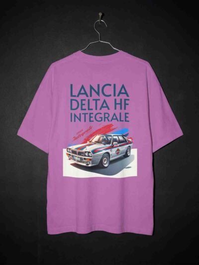 Lancia Delta HF Retro Car Oversized T-Shirt