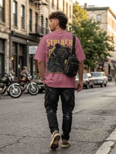 Shadow Stalker Oversized Tee – Panther Rebel Edition