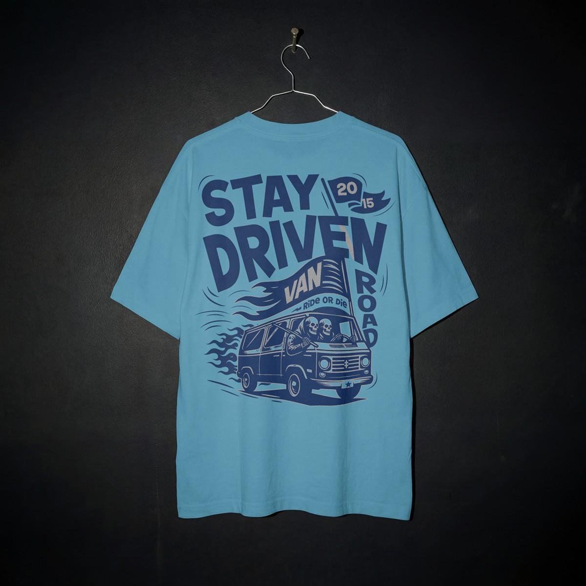 StayDrivenVan-Mocku Stay Driven Van Oversized T-Shirt – Road Trip Edition
