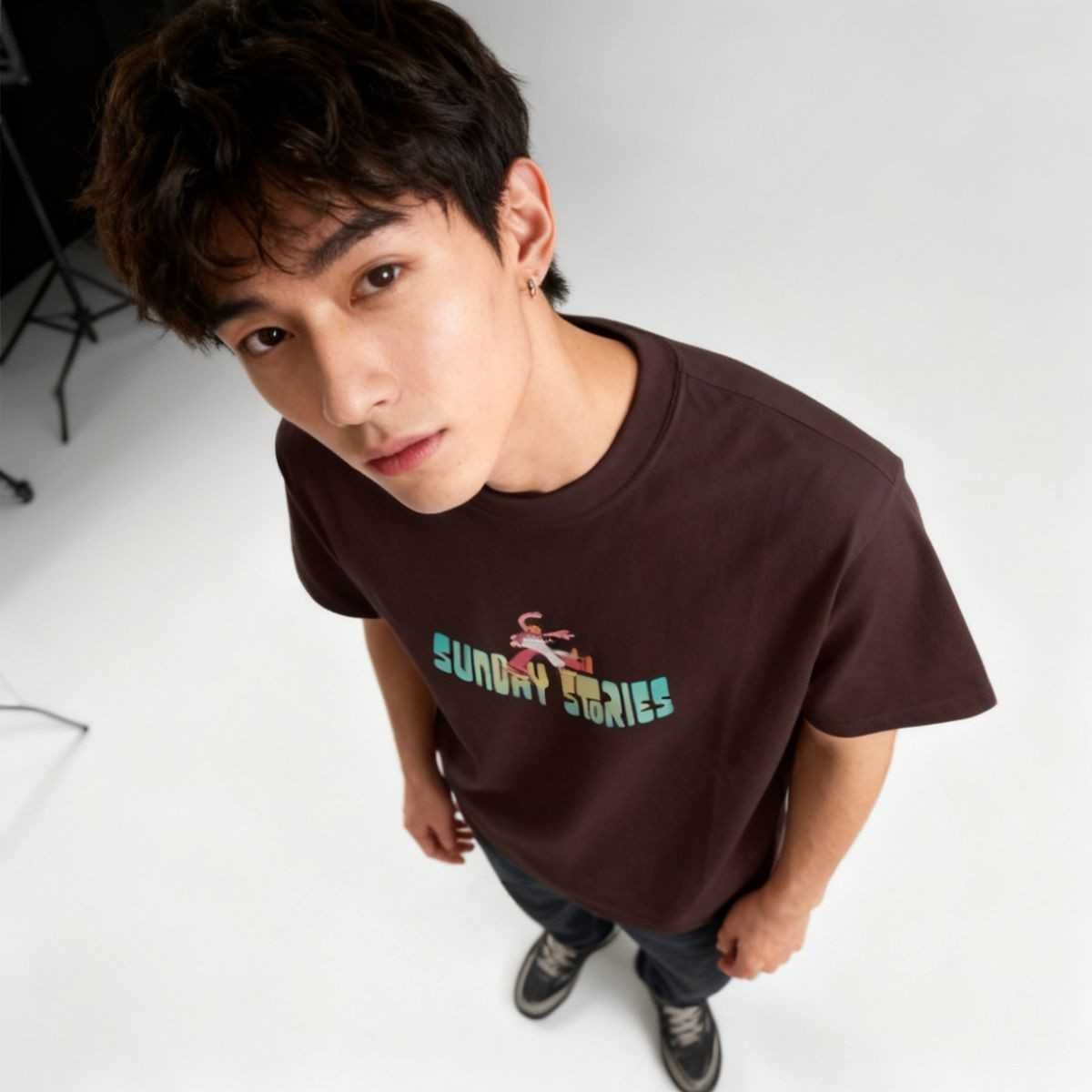 SundayFuntime-AIImageboar Sunday Fun time Oversized Graphic T-Shirt