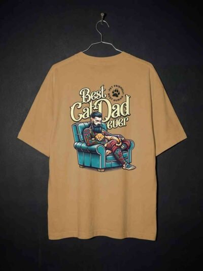Best Cat Dad Ever Oversized T-Shirt
