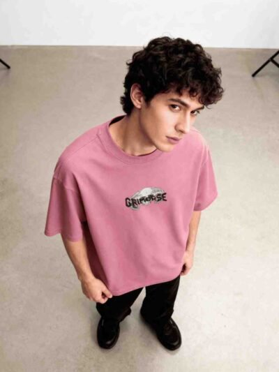 Black Castle Rose Oversized T-Shirt