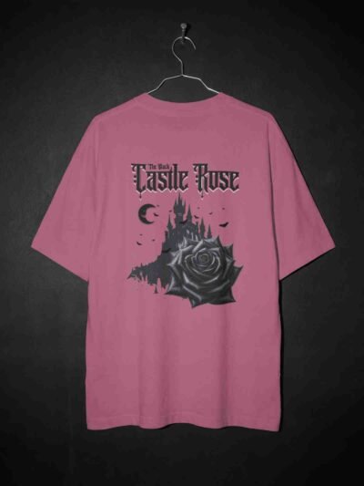 Black Castle Rose Oversized T-Shirt