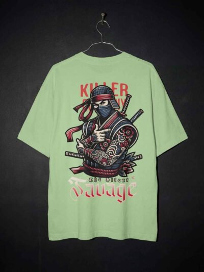 Silent Savage Oversized Tee – Killer Edition