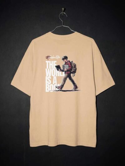 The World Is A Book Oversized T-Shirt