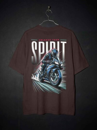 Unleash Your Spirit Oversized Tee – Speed Rider Edition