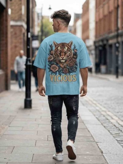 Vicious Rebelwear Oversized Tee – Wild Bloom Edition